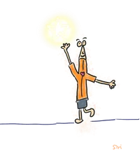 Corporate ladder illustration